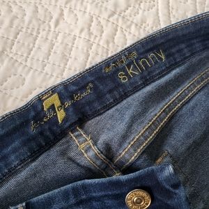 7 for all mankind womens jeans 27 skinny